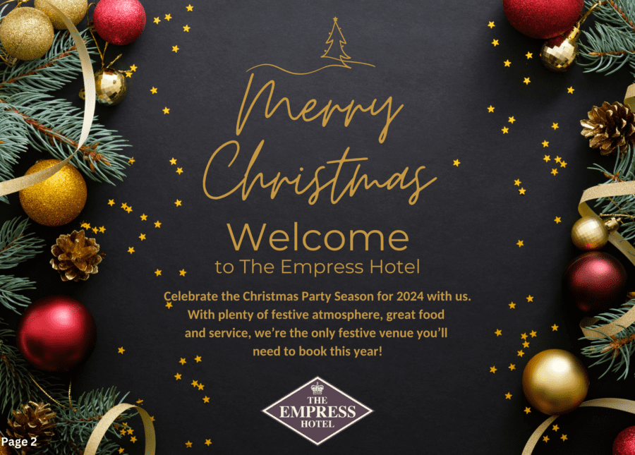 Welcome to The Empress Hotel this Christmas
