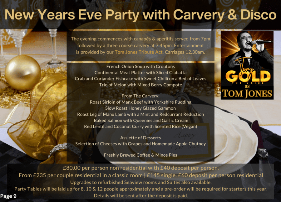 New Year's Eve Tribute Party at The Empress Hotel, Isle of Man